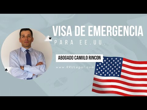 Solicitud de visa de emergencia para viajar a Estados Unidos.